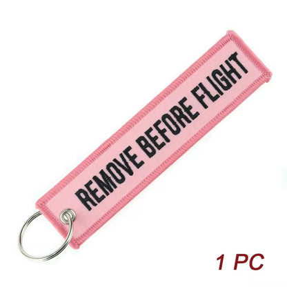 OEM Keychain Berloques Red Embroidery Highlight Key Fobs Chains Jewelry Aviation Gifts Chaveiro Masculino