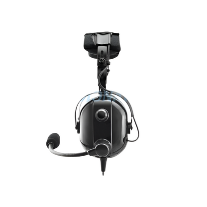 VOIONAIR Black Aviation Headset for Pilots Include Headset Bag, Noise Cancelling Mic, GA Dual Plug, MP3 Stereo Support