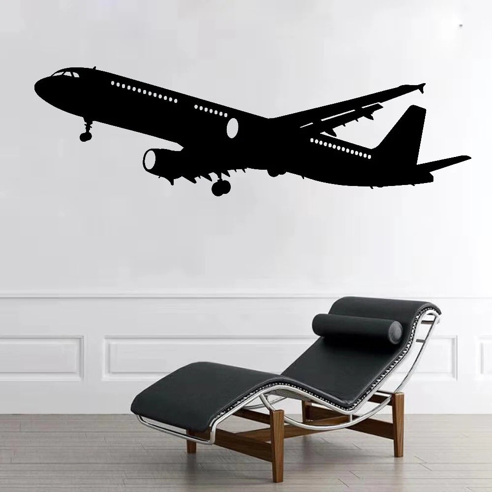 New Design Combat Aircraft Wall Stickers for Kids Room Livingroom Bedroom Decor Home Vinyl mural Wall Art Decals mural wallpaper