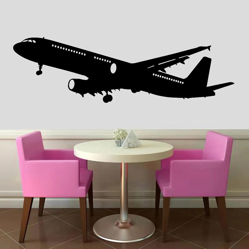 New Design Combat Aircraft Wall Stickers for Kids Room Livingroom Bedroom Decor Home Vinyl mural Wall Art Decals mural wallpaper