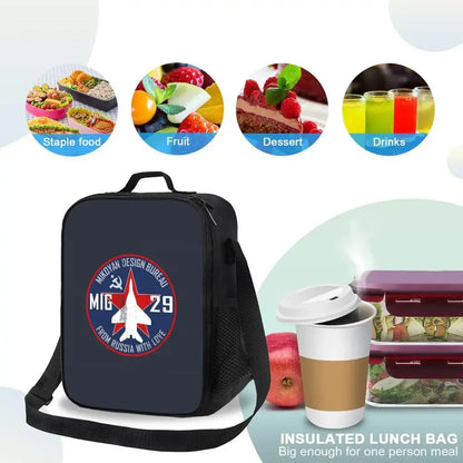 Bolsa de almuerzo personalizada Born To Fly Flight Pilot para hombres y mujeres, loncheras térmicas aislantes para niños y niños de la escuela