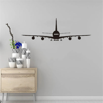 Vinyl DIY Removable Stickers For Home Decor The Airplane Is Preparing To Land Living Room Bedroom Boy's Room Wall Decals