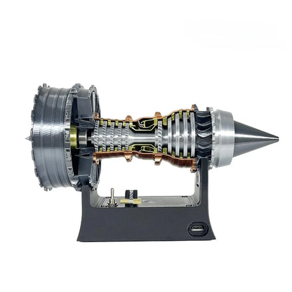 New 25cm TR 900 Turbofan Engine Model Aviation Aircraft Engine Power Turbine Super Cool Metal Small Toy Collectible Gift