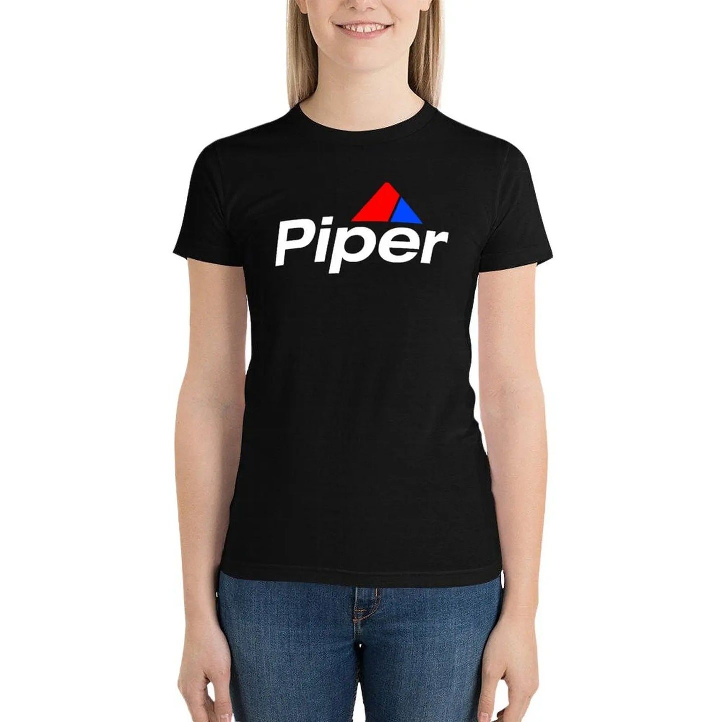 Piper Aircraft T-Shirt sweat summer top cropped t shirts for Women