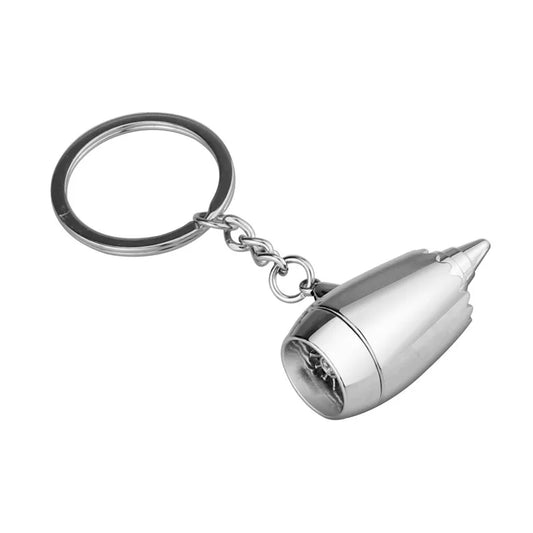 3D Jet Engine Keychain – Airbus Airliners, Fighter Jets, Helicopters & Warplanes Keyring for Pilots