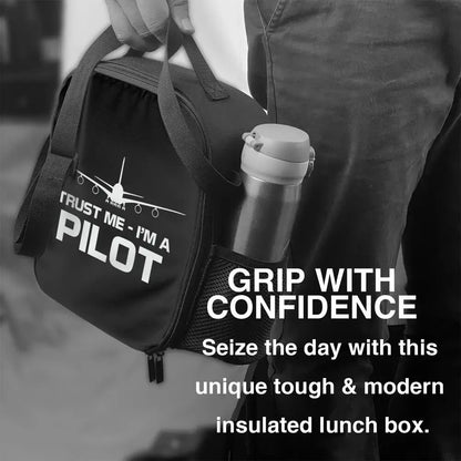 Bolsa de almuerzo personalizada Born To Fly Flight Pilot para hombres y mujeres, loncheras térmicas aislantes para niños y niños de la escuela