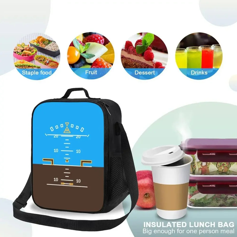 Bolsa de almuerzo personalizada Born To Fly Flight Pilot para hombres y mujeres, loncheras térmicas aislantes para niños y niños de la escuela