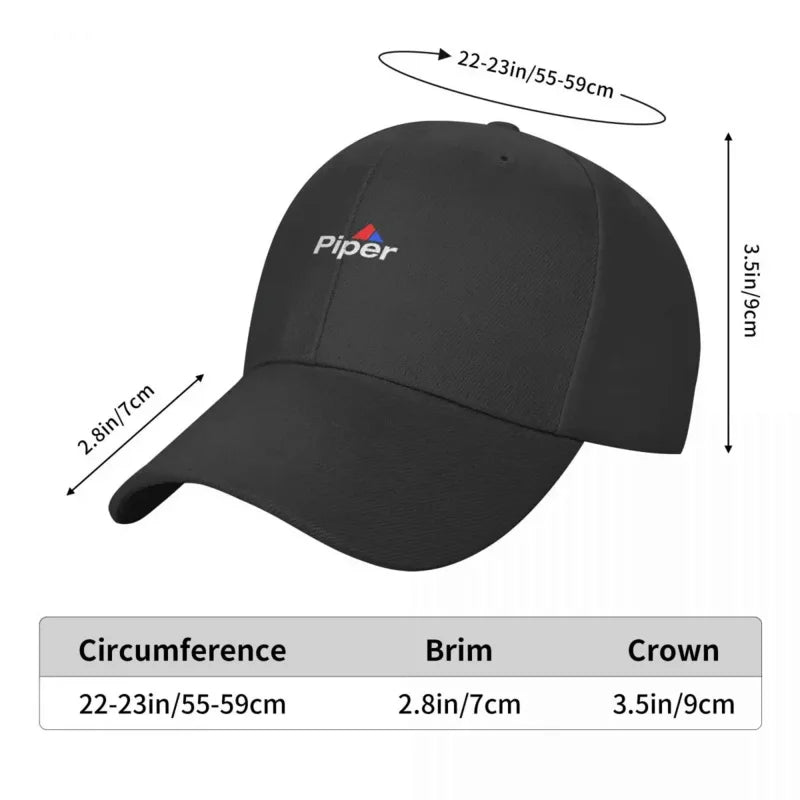 MÁS VENDIDO - Gorra de béisbol esencial de Piper Aircraft Merchandise, sombrero mullido de moda, sombrero para hombre, sombreros de lujo para hombre y mujer