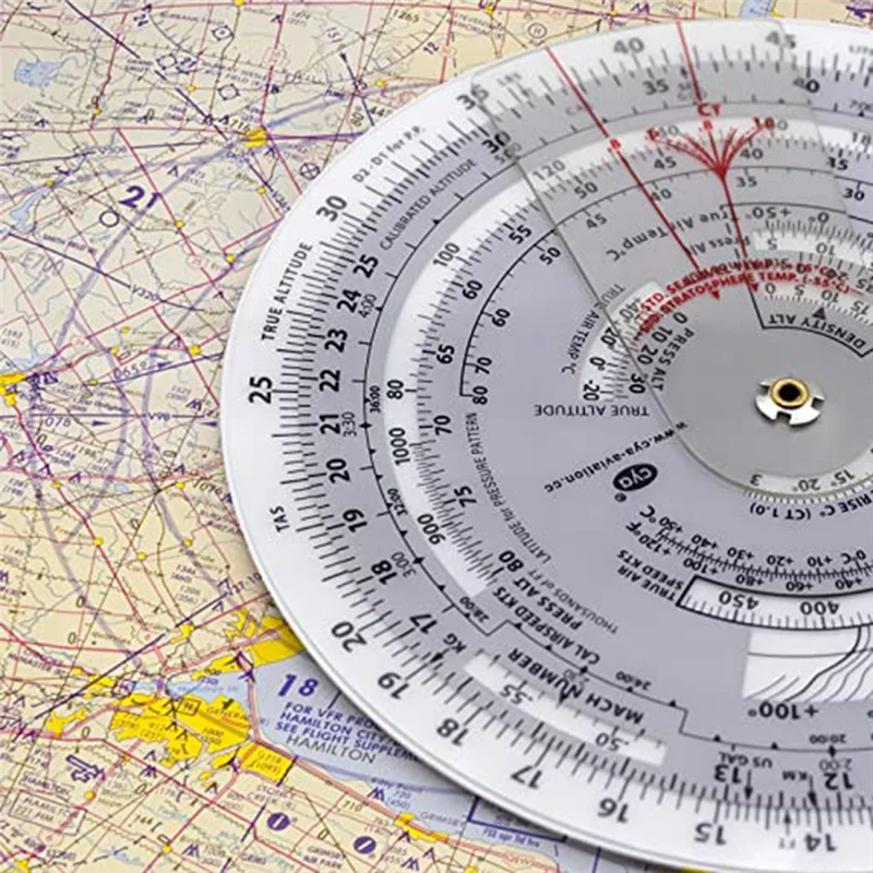 Computadora de vuelo E6B-R Plotter de aviación Regla de cálculo circular utilizada en entrenamiento de vuelo de aviación