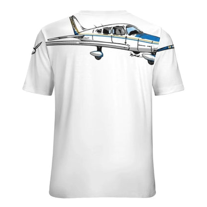 Piper Ii N28627 Camiseta de manga corta con volantes Camiseta con cuello en V sexy estampada para mujer Tops Cessna Bush Plane Cessna Bush Plane Stol