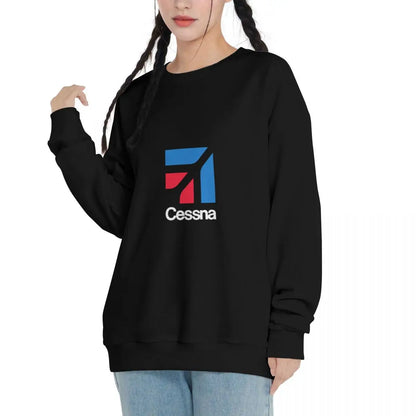 Sudaderas casuales con logotipo de Cessna para hombre y mujer, sudaderas básicas de algodón, pulóver hip hop